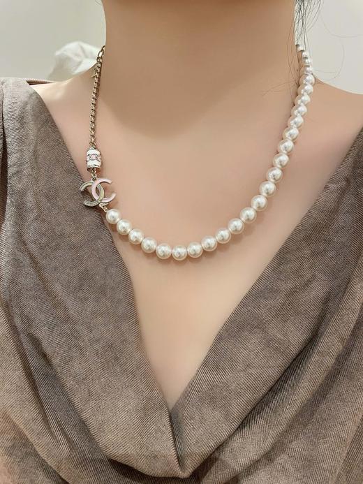 香奈儿 24B 粉色滴油双C珍珠项链（XTY） 商品图0