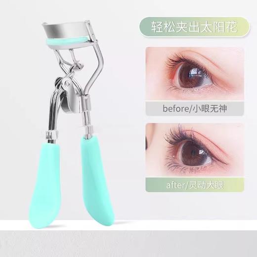【拍一发三❗弹力睫毛夹】新手一夹卷翘强力定型，弧度贴合眼型不夹眼皮，柔软橡胶垫不伤睫毛，初学者美妆工具便携式局部眼睫毛夹子卷翘QQ 商品图4