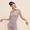 跃牌【美西西系列】运动套装美背瑜伽背心高腰紧身包臀抽绳健身性感辣妹休闲热裤WX-256+DK-259 商品缩略图4