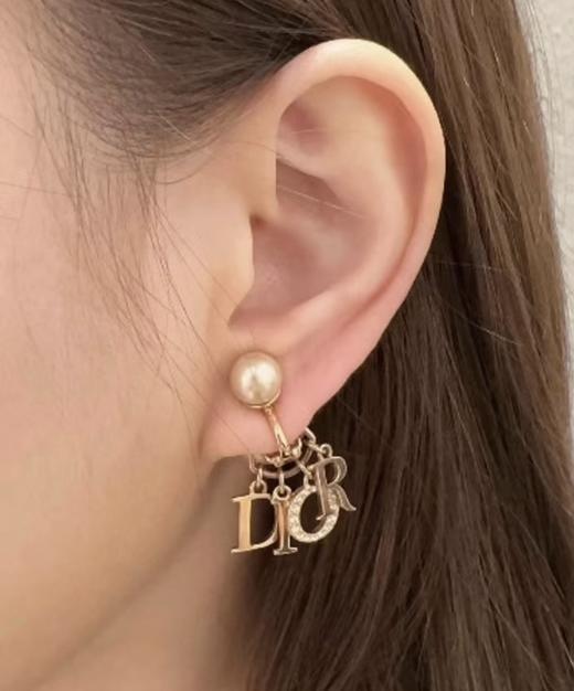 DIOR迪奥 字母标识 珍珠 水钻 耳环 （XTY） 商品图12