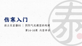 伤寒16直播5 阴阳气机模型的构建