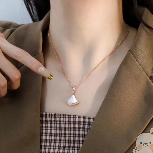 宝格丽 扇子项链，925银镀18K金材质，厚金电镀！质感和保色都是一流的！（XTY） 商品图1