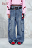 BJHG不计后果美式牛仔裤男款秋季潮牌2025新款宽松直筒休闲裤子女 商品缩略图5
