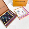 驴家 2025 新款白三彩 x 村上隆系列丝巾LV x TM Monogram Multicolor 方巾 特别难买的款式柜子（ZT*DSX） 商品缩略图5