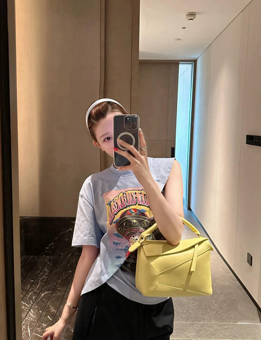 罗意威新款不规则假两件拼接印花T恤（TM） 商品图7