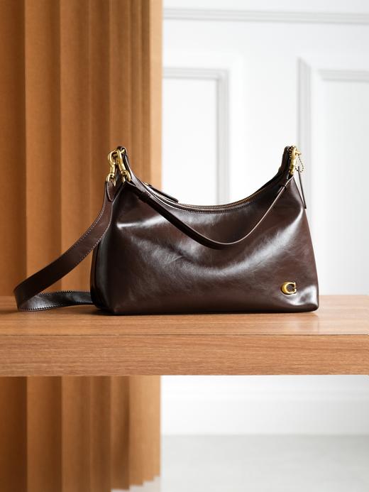 蔻驰24新款女士JULIET单肩包斜挎包hobo包（SS) 商品图4