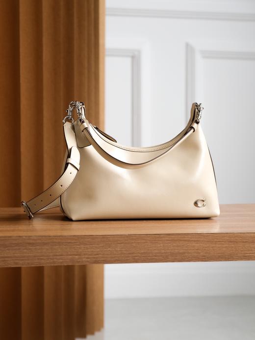 蔻驰24新款女士JULIET单肩包斜挎包hobo包（SS) 商品图3