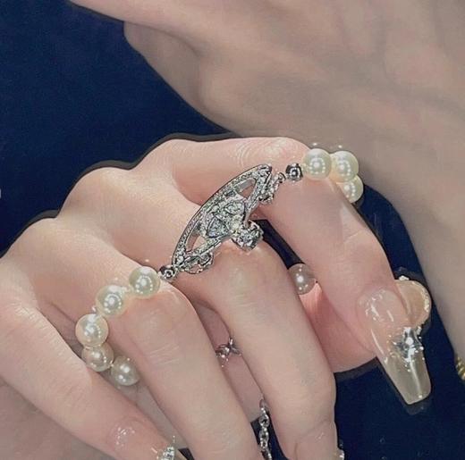 西太后 银色平面土星珍珠手链 （XTY） 商品图3