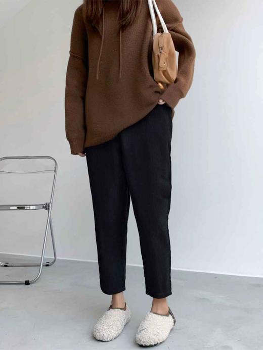 双十二福利！【诗铭洛可】W332条绒裤显瘦萝卜裤 商品图4