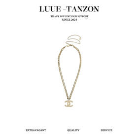 香奈儿 21春夏新款浅金色双层浮雕两用项链（XK）