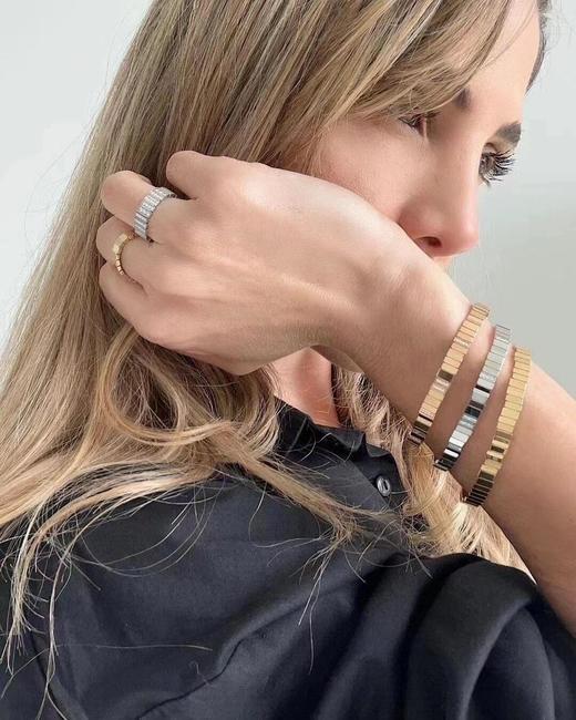 Dior抽象几何拼接手镯 戒指（XTY） 商品图3