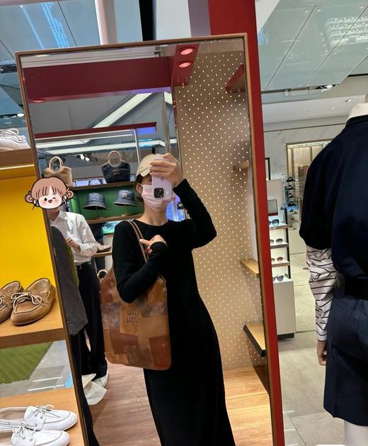 缪缪   补丁系列购物袋 美拉德色系  （MM） 商品图5