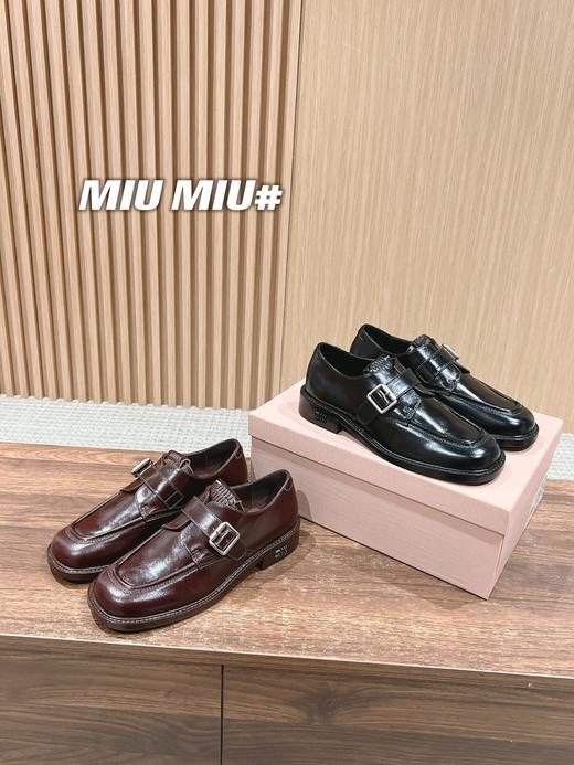 MIUMIU缪缪24/秋冬新品复古风小皮鞋乐福鞋（DBG） 商品图1