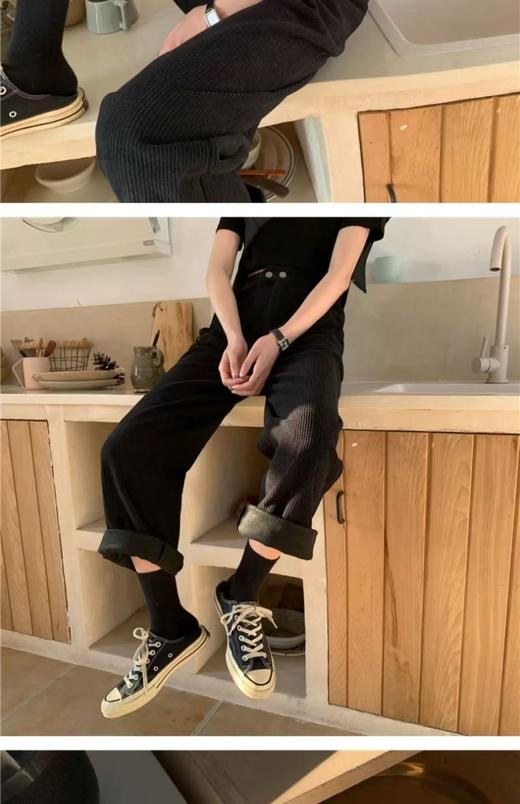 【诗铭洛可】（加绒）XC7563细纹加绒秋冬休闲裤B5-3/B10-2 商品图3