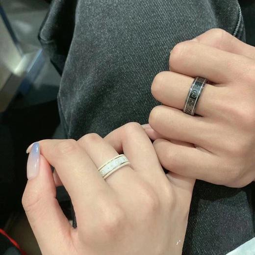 古驰   黑白色陶瓷戒指  （XTY） 商品图4