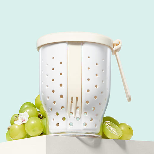 网红便携式水果杯自带叉子装可沥水外出便当盒上班族沙拉保鲜盒子 商品图8