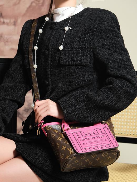 驴家 双面Neverfull Inside BB 芯片菱形跳动码系列斜挎包（JPH） 商品图2