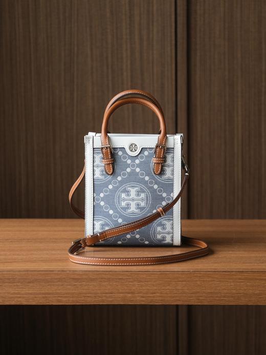 TB-MONOGRAM JACQUARD MINI N/S TOTE秋冬新款竖版复古风托特包（SS） 商品图3