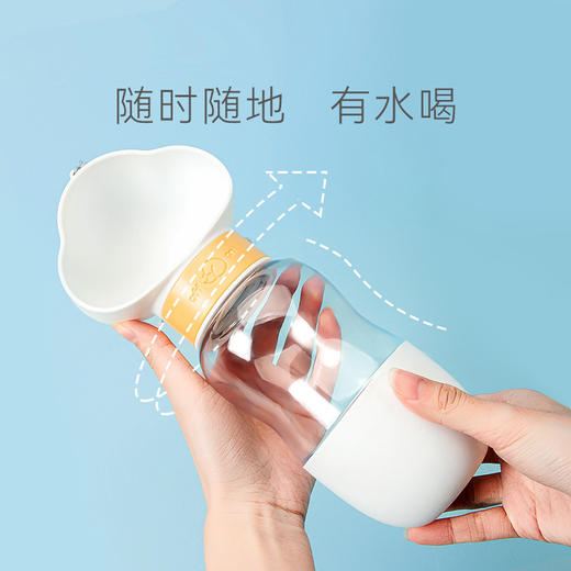 【行走的饮水机！轻松搞定外出饮水问题】狗狗水杯便携式云朵水壶遛狗水瓶喂食饮水器宠物外出用品。ry 商品图2