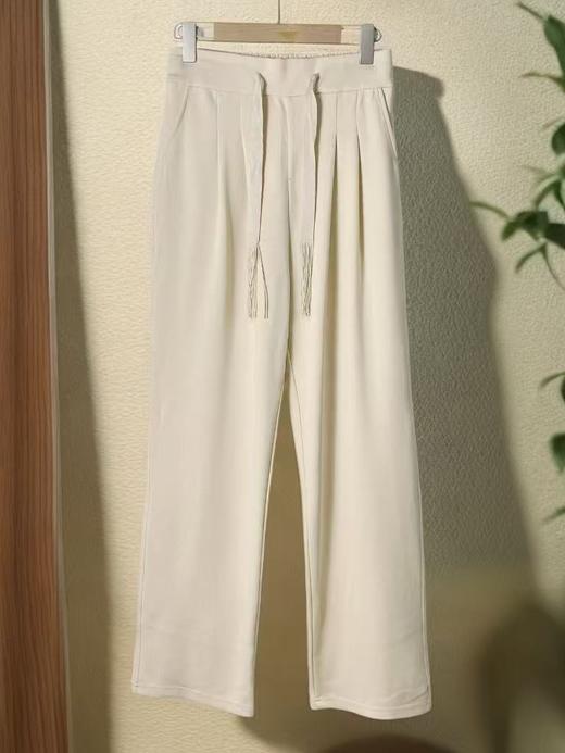 双十二福利！【诗铭洛可】MJ195云感裤流苏腰带绳休闲直筒裤 商品图5