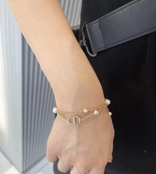迪奥 cd多白珠流苏手链（XTY） 商品图6