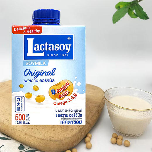 泰国进口力大狮原味I巧克力味豆奶500ml 商品图2