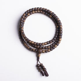 xy0420，5.8mm桶珠沉香108佛珠多圈手链项链