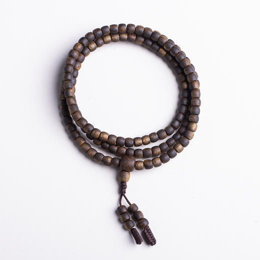 xy0420，5.8mm桶珠沉香108佛珠多圈手链项链 商品图0