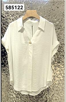 585122翻领天丝棉麻短袖 商品图5