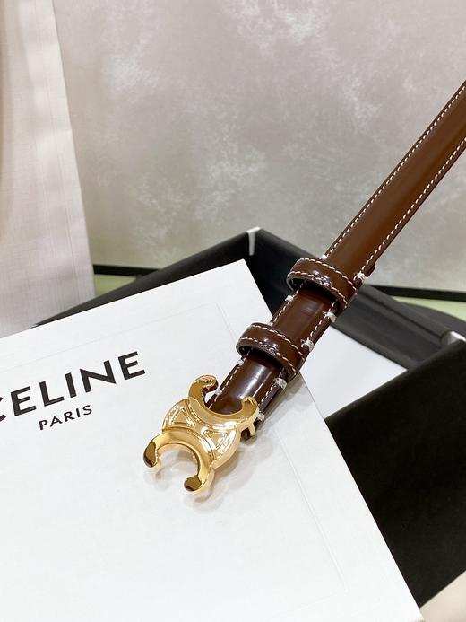赛琳  小号TRIOMPHE TAURILLON皮革腰带 （GD） 商品图1