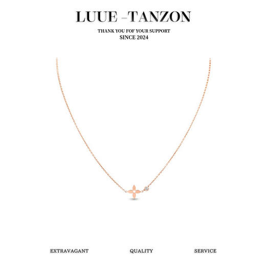 驴家 经典老花mini锁骨链 （XTY） 商品图0