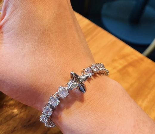 驴家 白银满钻手链 男女同款情侣系 （XTY） 商品图2