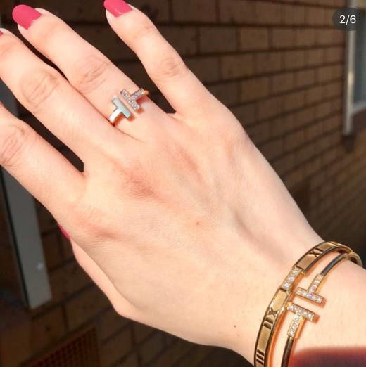 蒂芙尼   重磅推荐的T系列，双T戒指贝母款 （XTY） 商品图9