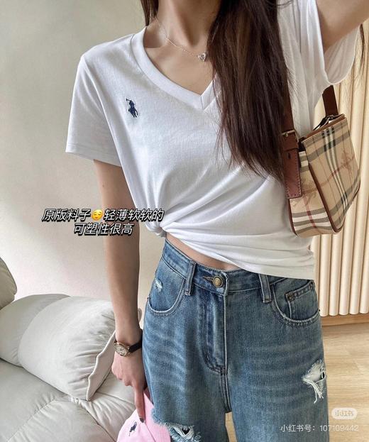 Ralph Lauren/拉夫劳伦老钱风v领短袖T恤（SS） 商品图11