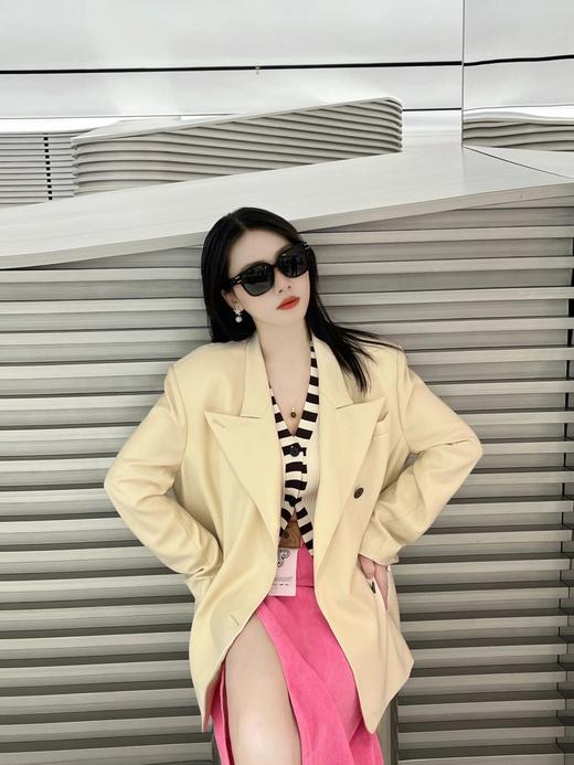 迪奥 Signature S7F  字母镜腿 CD 不规则板材方形时尚太阳镜（JH） 商品图5