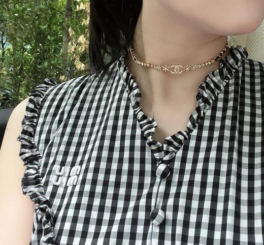 香奈儿   穿皮金花choker 项链 （XK） 商品图5