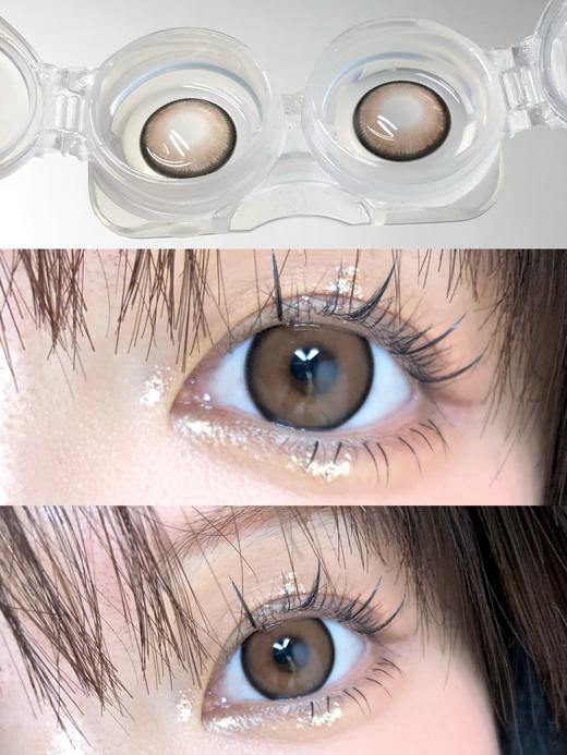 Utoocon月抛·小栗糕灰/小栗糕棕·14.5mm大着色·左右眼可不同度数 商品图7