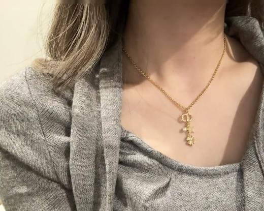 迪奥 2025早春最新款绝美系列CD星星四叶草小珠项链/耳钉（XTY) 商品图4