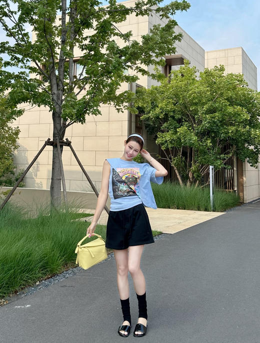 罗意威新款不规则假两件拼接印花T恤（TM） 商品图6