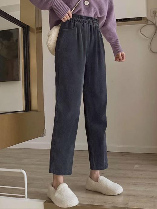 双十二福利！【诗铭洛可】W332条绒裤显瘦萝卜裤 商品图5