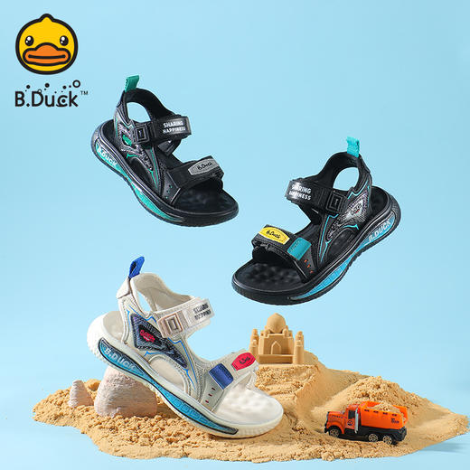 B.Duck小黄鸭童鞋夏季儿童凉鞋31-37 B2485021 商品图0