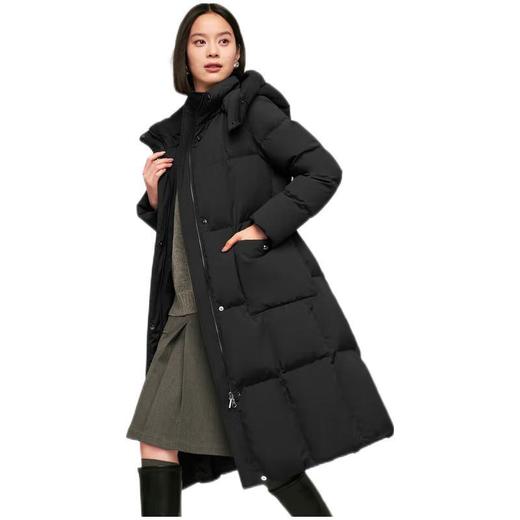 波司登 女脱卸帽长款羽绒服 B40144318 商品图2