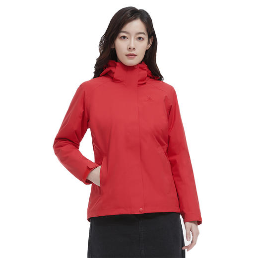 CAMEL骆驼 女三合一冲锋衣（抓绒） V1W145377 商品图0