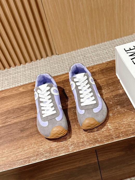 罗意威 Ballet Runner 2.0牛皮革 圆头系带 德训鞋 低帮新版大头运动鞋（DBG） 商品图1