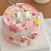 多款~躺平小动物狗熊兔羊卡通蛋糕-低糖处理无添加 商品缩略图1
