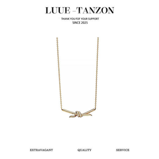 蒂芙尼 knot系列 经典缠绕绳结项链（XTY） 商品图0