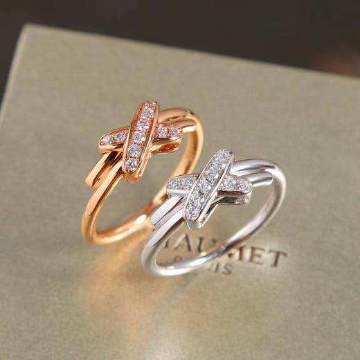 尚美巴黎 缘系•一生系列欢 • 缘 满钻交叉戒指 女款（XTY） 商品图0