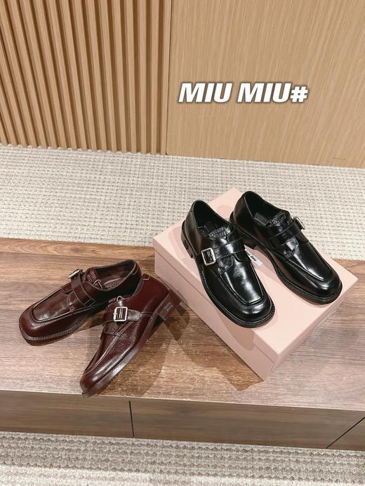 MIUMIU缪缪24/秋冬新品复古风小皮鞋乐福鞋（DBG） 商品图0