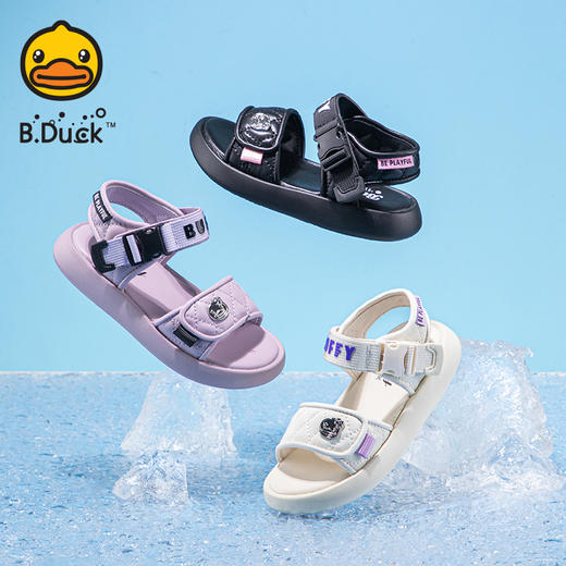 B.Duck小黄鸭童鞋夏季儿童凉鞋28-35 B3486835 商品图0
