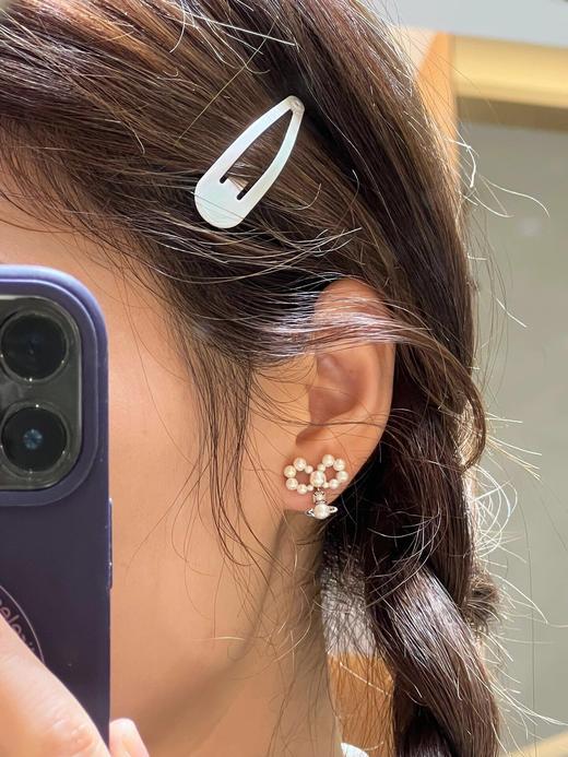 西太后 绝美珍珠蝴蝶结土星耳钉！（XTY） 商品图10